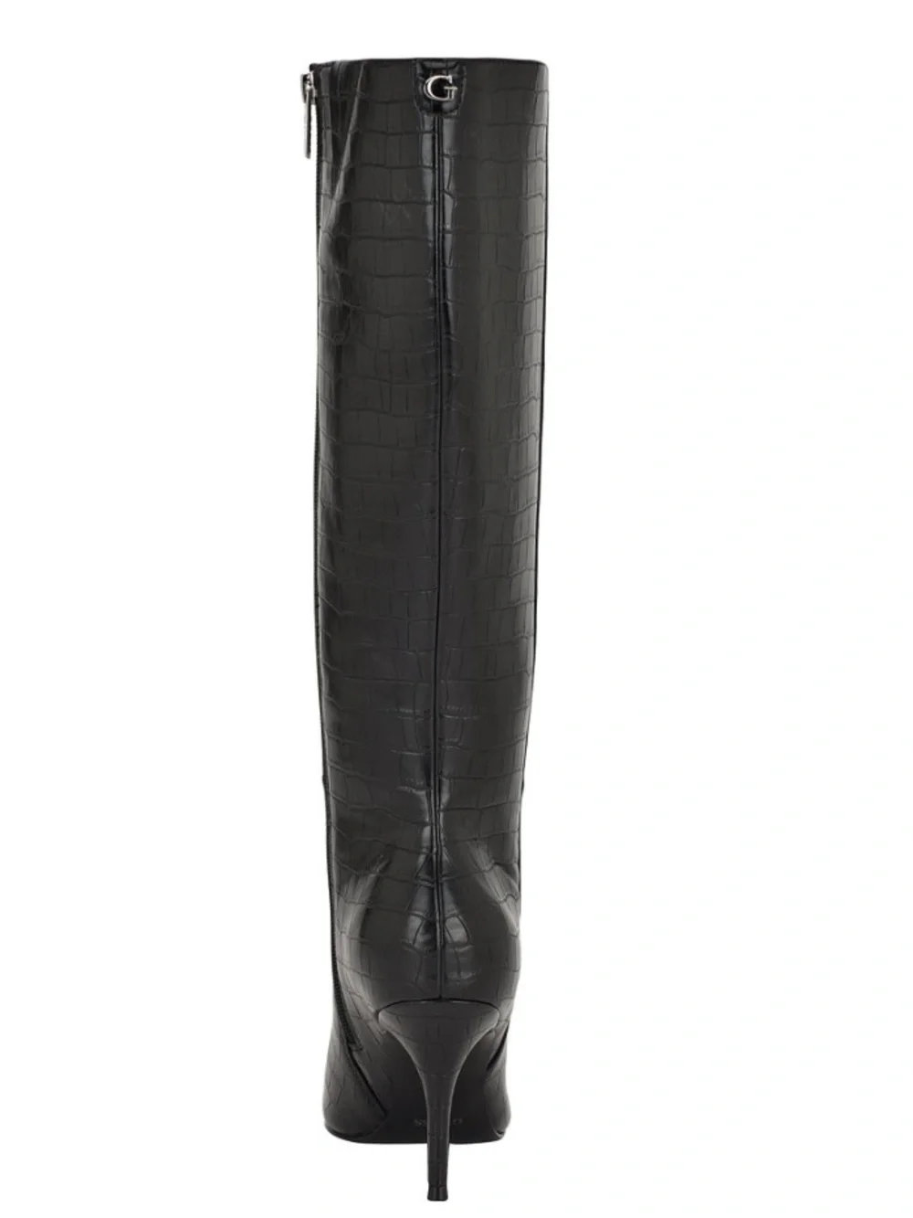 Dark Wine Croco - GUESS Dark Wine Croc-Embossed Pointed-Toe Over-the-Knee Boot